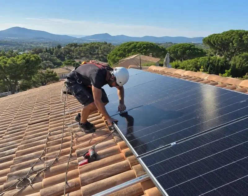 Installateur panneaux solaires Montalba-le-Château — pose photovoltaïque sur toiture